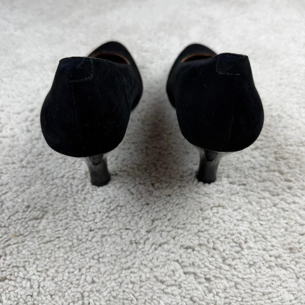 L'Amour des‎ Pieds Bambelle Pointed Toe Pump Black Suede Career Womens 7 New